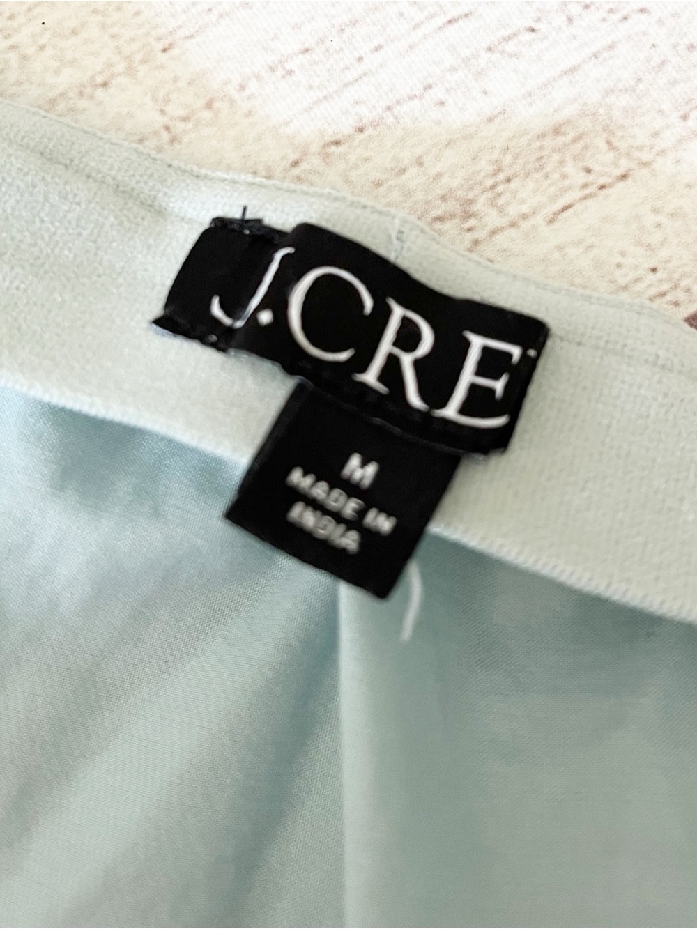 J Crew poplin powder blue midi pull on skirt - Picture 7 of 11